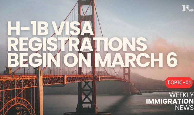 H-1B Visa Registrations Begin on March 6