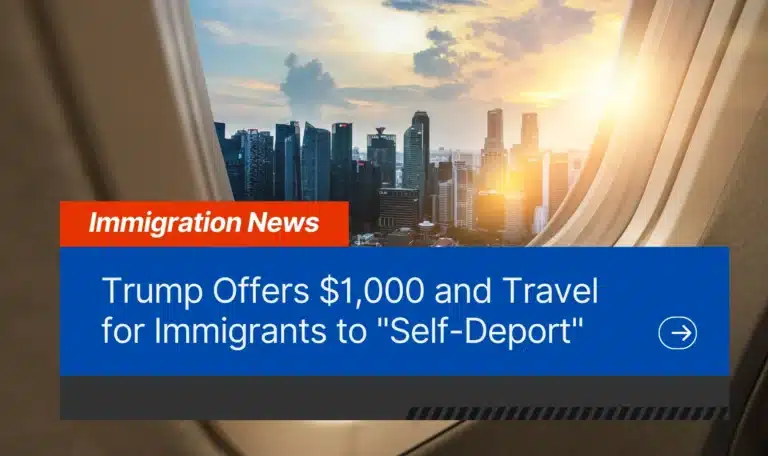 Trump Offers $1,000 and Travel for Immigrants to Self-Deport