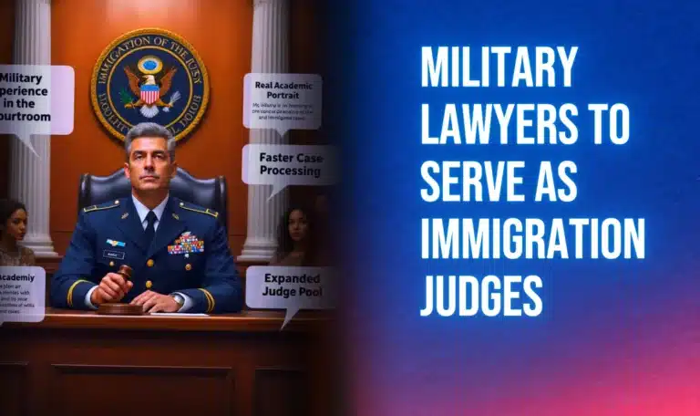 Military Lawyers to Serve as Immigration Judges